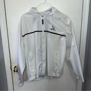 White Montauk Windbreaker Jacket